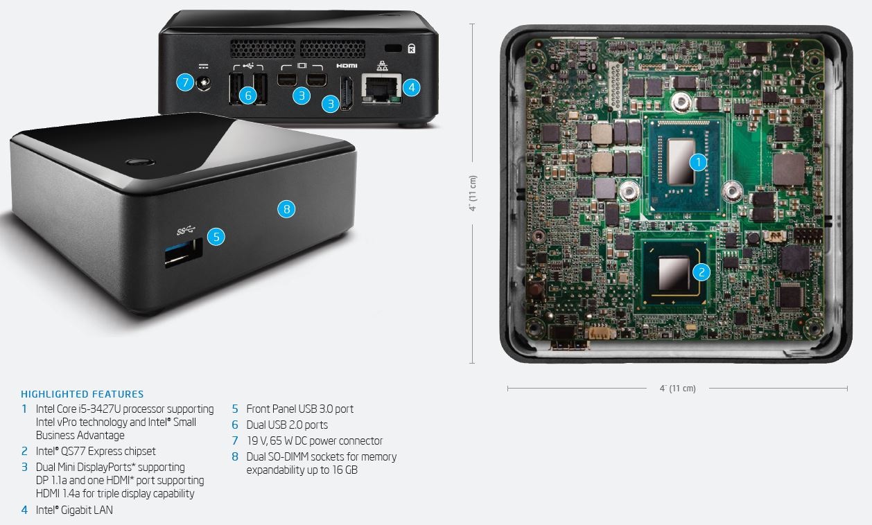Intel DC53427HYE メモリ16GB+SSD512GB+Wi-Fi INTNUC-10007 Product specification and manual - Intel Next Unit of